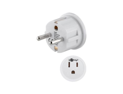 Adapter sieciowy US/Japonia, biały