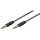 Kabel łączący audio AUX, 3,5 mm stereo 3-pinowy, cienki, CU - Długość kabla 0.5 m