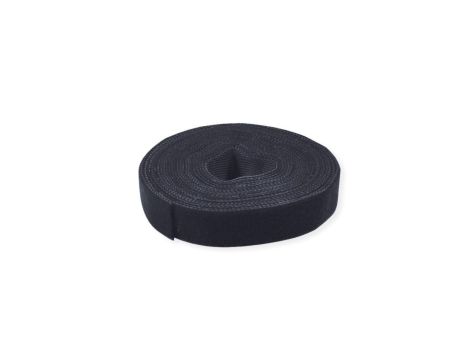 VALUE rzep na rolce, 10 mm, czarny, 25 m