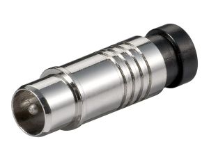 Wtyk kompresyjny do mocowania na kablach koncentrycznych