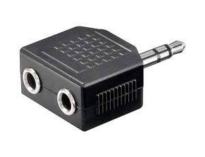 Adapter do słuchawek AUX, złącze jack 3,5 mm 1 na 2 - Połączenie typu Wtyk jack 3,5 mm (3-pinowy, stereo)