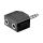Adapter do słuchawek AUX, złącze jack 3,5 mm 1 na 2 - Połączenie typu Wtyk jack 3,5 mm (3-pinowy, stereo)