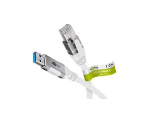 Kabel Ethernet USB-A 3.0 do RJ45, 2 m - Długość kabla 2 m
