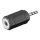 Adapter do słuchawek, wtyk jack AUX 2,5 mm na 3,5 mm - Połączenie typu Wtyk jack 2,5 mm (3-pinowy, stereo)