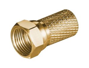 Wtyczka F wkręcana 7,0 mm - Połączenie, materiał obudowy miedź