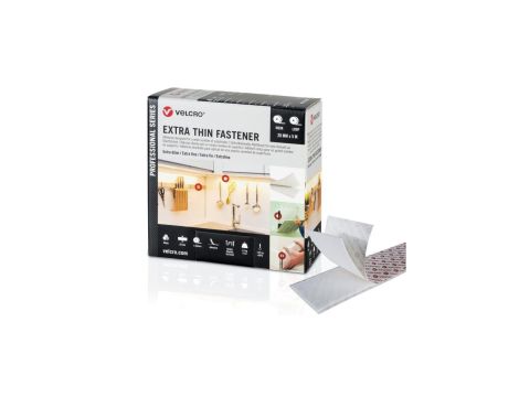 VELCRO Extra Thin Velcro 5m taśma rzepowa 5m taśma pętelkowa, rzep 20mm biały