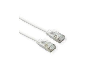 ROLINE F/UTP DataCenter Patch Cord Cat.6A (Class EA), LSOH, bardzo cienki, biały, 0,5 m