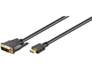 Kabel DVI-D/HDMI™, pozłacany - Długość kabla 2 m