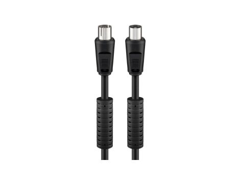 Kabel antenowy (80 dB), filtr ferrytowy, podwójne ekranowanie - Długość kabla 5 m