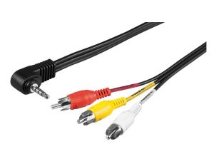 Kabel przejściowy, Composite Audio Video na 3,5 mm - Długość kabla 1.5 m