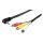 Kabel przejściowy, Composite Audio Video na 3,5 mm - Długość kabla 1.5 m