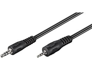 Kabel przejściowy audio AUX, 3,5 mm na 2,5 mm stereo - Długość kabla 2 m