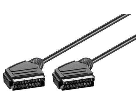 Kabel łączący Scart, niklowany, ø 7 mm - Długość kabla 2 m