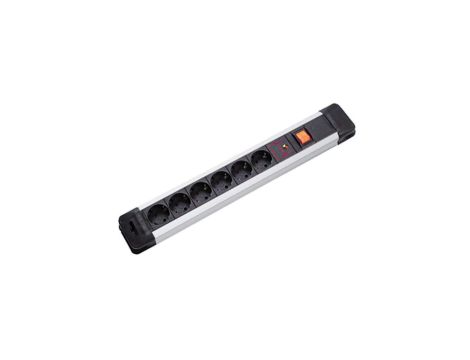 BACHMANN CONNECTUS gniazdo 6x z uziemieniem, pełna ochrona urządzenia, z wyłącznikiem, 2 m