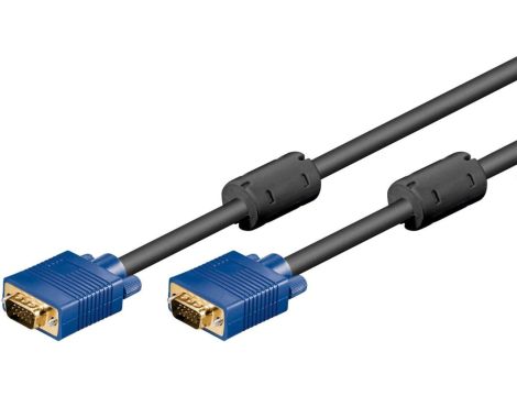 Kabel do monitora Full HD SVGA, pozłacany - Długość kabla 1.8 m