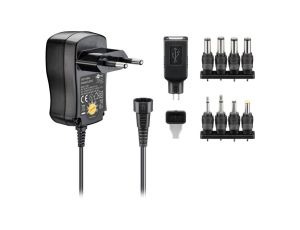 Zasilacz uniwersalny 3 V – 12 V - Wyjście, maks. natężenie prądu 0.6 A