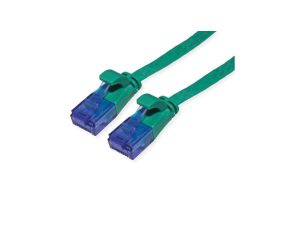 Kabel krosowy UTP VALUE, kat. 6A (klasa EA), bardzo płaski, zielony, 5 m