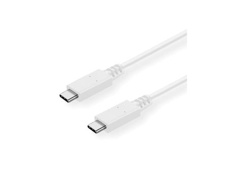 Kabel VALUE USB 3.2 Gen 2 z funkcją ładowania, C-C, M/M, biały, 0,5 m