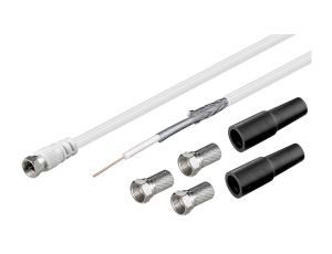 Zestaw koncentrycznych kabli antenowych 100 dB - Długość kabla 20 m