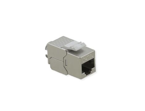 VALUE Cat.6A (Class EA) Keystone, RJ-45, ekranowany, beznarzędziowy, SLIM.