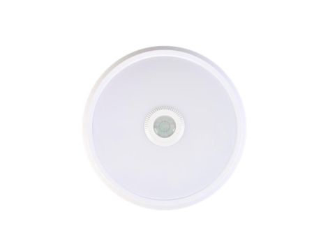 Oprawa LED natynkowa ARGES z czujnikiem ruchu PIR 12W, okrągła, 4000K
