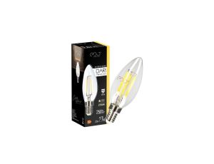 Żarówka dekoracyjna DARI LED Filament 2,8W, E14, 2700K, 250lm, 230V, CLEAR C35, EDO777621 EDO