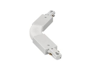 Łącznik elastyczny do szyny, giętki MEVA PRO Flex Connector-A White, biały EDO777518 EDO