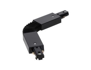 Łącznik elastyczny do szyny, giętki MEVA PRO Flex Connector-A Black, czarny EDO777529 EDO