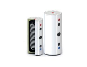 Zasobnik / wymiennik CWU 245L pionowy stojący z wężownicą INOX 3,83 m SOLITANK 300