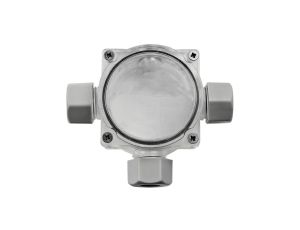 Puszka natynkowa instalacyjna hermetyczna 3-dławnicowa PG11 57x74mm 4-9mm2 transparentna IP68