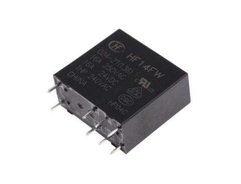 Przekaźnik mocy 24V dc SPDT RS PRO 530mW, montaż PCB 1100 Otwór przezierny