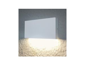 Kinkiet Ogrodowy Elewacyjny LED Biały Góra lub Dół 5.5W 450lm IP44 PROSTOKĄT CHICAGO Goldlux