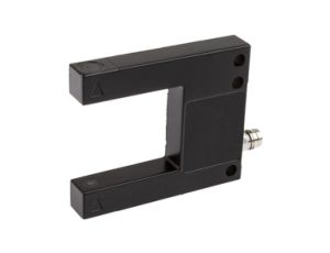 Czujnik laserowy widełkowy 50x10x60mm rozstaw 30mm 10-30VDC PNP/NPN NC/NO złącze M8 3-PINowe PG300570