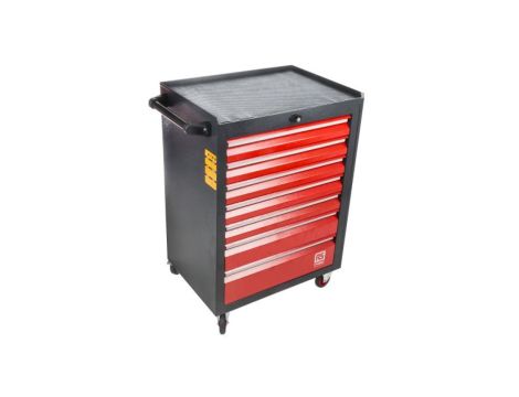 Szafka na rolkach, na kółkach, 7-szufladowa, 975 x 710 x 450mm, materiał: Stal, RS PRO
