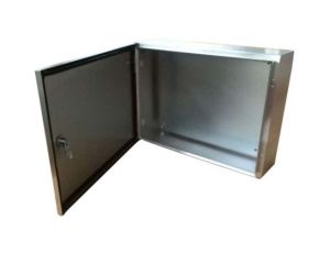 Szafka ścienna rozdzielcza, materiał: Stal nierdzewna typu 304, IP66, 480 x 480 x 240mm, RS PRO