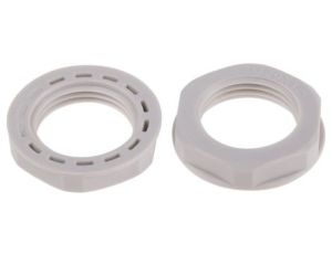 Nakrętka do dławnic kablowych, M20, IP68, kolor: Szary, materiał: Nylon 66, RS PRO