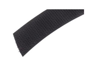 Taśma rzepowa, typu: haczyk, dł. 5m, szer. 20mm, kolor: Czarny, RS PRO