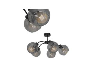 Lampa sufitowa SOFIA SMOKED 5xE27 MLP6597 Milagro