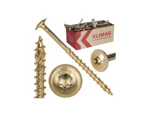 Wkręty ciesielskie z łbem podkładkowym i gniazdem WKCP TX 8,0x100 50szt