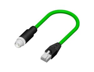 Przewód czujnik-siłownik ze złączem Złącze M12 liczba rdzeni 8 długość 10m Rodzaj A Męski Złącze B RJ45