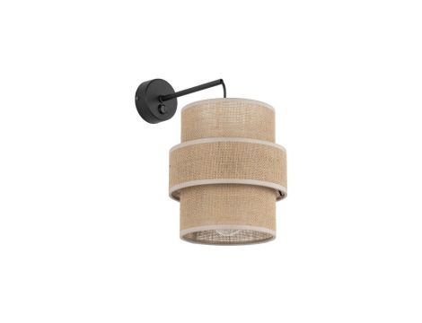 Kinkiet do sypialni w stylu boho CALISTO 1xE27 5400 TK Lighting