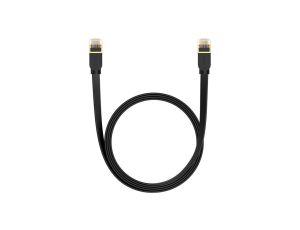 Baseus szybki kabel sieciowy RJ45 cat. 7 10Gbps 2m płaski czarny