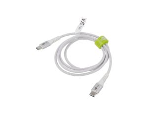 Kabel USB 2.0 USB C wtyk, z obu stron 1m biały 0,48Gbps 60W 70193