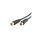 Kabel antenowy TV 100dB M/F, czarny, 5,0 m