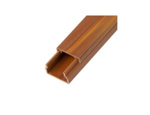 Listwa elektroinstalacyjna kanał kablowy MKE 15x25mm korytko z pokrywą AKS drewno ciemne / 2 m /