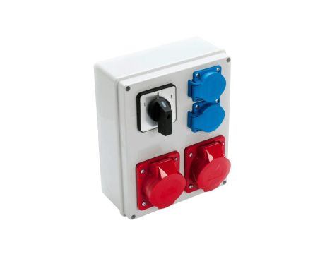 VIPLAST Rozdzielnica Gniazdo 2x32/5 + 2x250V + L-P