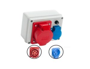 VIPLAST Rozdzielnica Gniazdo 32/5+250V+ Szklany Bezpiecznik