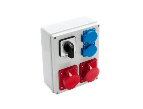 VIPLAST Rozdzielnica Gniazdo 2x16/5 + 2x250V + L-P