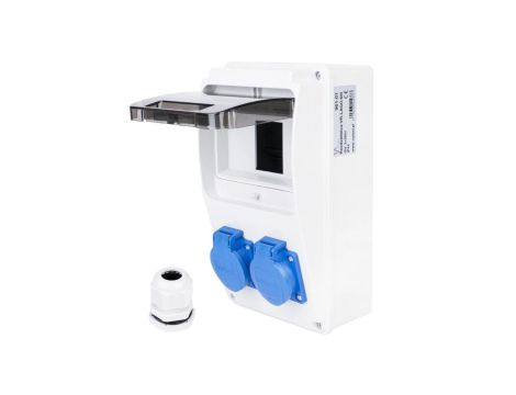 VIPLAST Rozdzielnica Gniazdo 2x250V 6-Modułowa