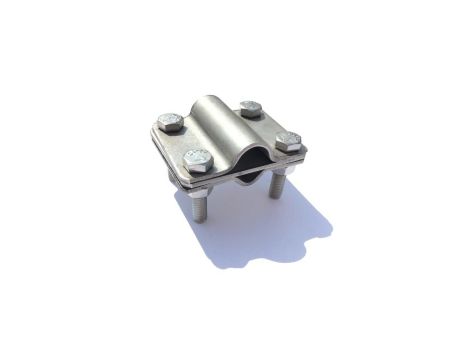 Złącze krzyżowe do uziomów 5/8”-3/4”, 4xM8, nierdzewne